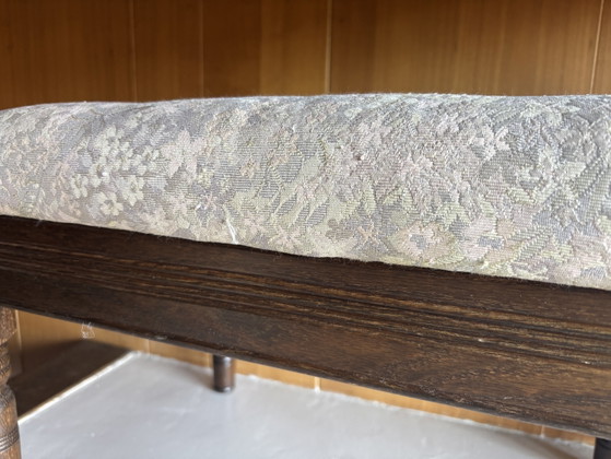 Vintage Farstrup Deens Design Voetenbankje/poef – Wood, Textile (photo 6 of 8)