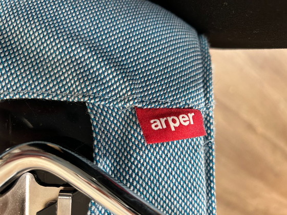 Image 1 of 6x Arper Catifa 46 blau mit Armlehne