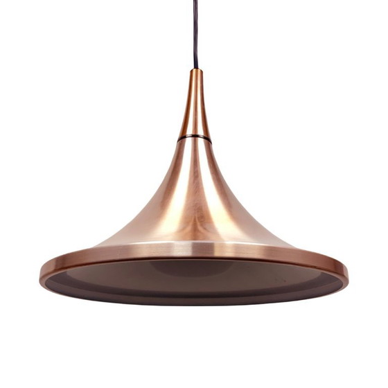 Lampada a sospensione tedesca "Semi" (tromba) – Rame, Rolf Krüger Staff Leuchten, 1970 (photo 6 of 15)