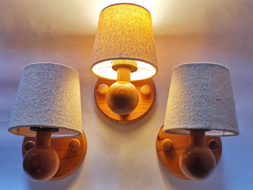 Ensemble d'appliques vintage danoises design Skandi par Marbach Leuchten