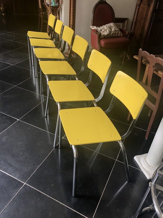 Image 1 of 6 eetkamer- of bureaustoelen van Copray & Scholten