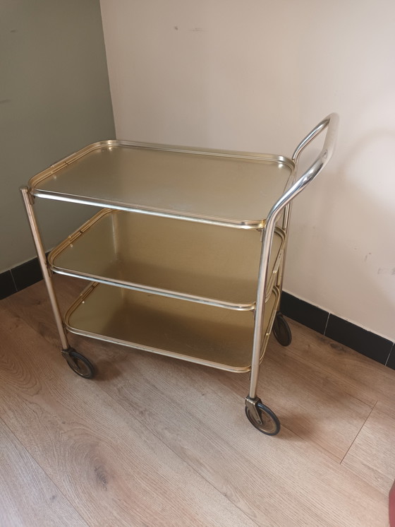 Image 1 of Woodmet vintage serving trolley