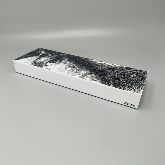 Image 1 of 2000s Astonishing Black and White Fornasetti Box signed Fornasetti. Made in Italy