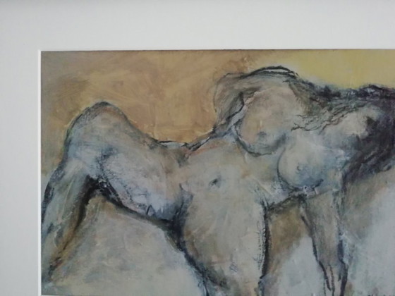 Modelo en estudio – Rob Jacobs, Pinturas y dibujos, Lienzo (photo 4 of 7)