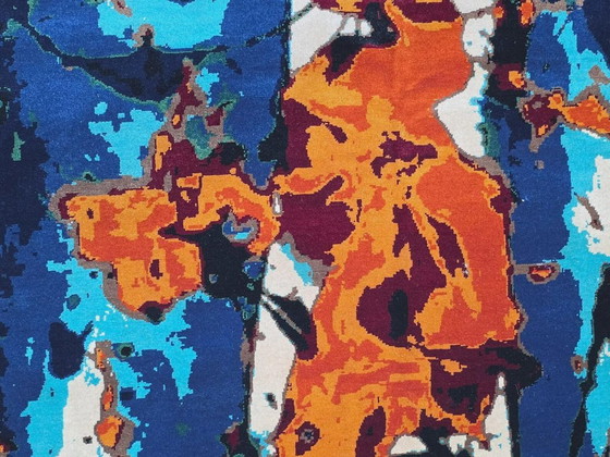 Alfombra Sam Francis SF-312 – Lana de seda anudada a mano sobre algodón – 205 x 290 cm (81 x 114 pulgadas) (photo 12 of 12)