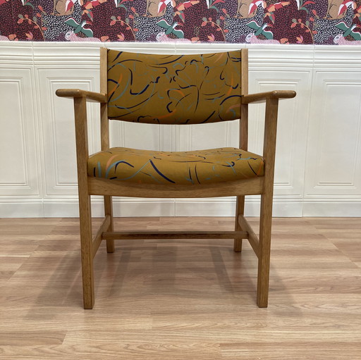 Suite de 6 fauteuils estampille Hans Wegner "design scandinave" 1960.