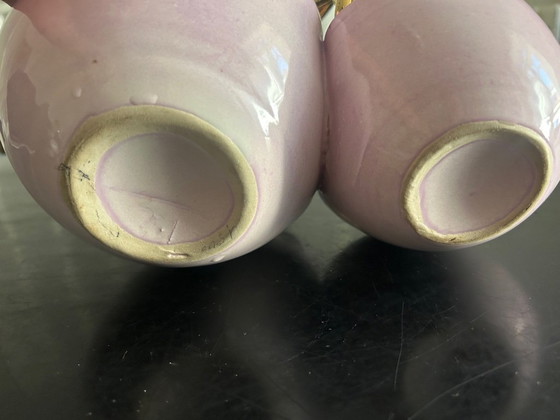 Image 1 of Bandeja para baratijas en forma de corazón de loza de Louviers