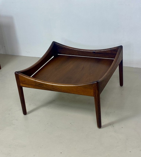 Image 1 of Couchtisch aus den 60er Jahren, aus Palisander – Design Kristian Vedel für Søren Willadsen.