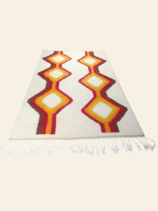 Tapis vintage Berbère 2x3 laine intérieur tapis laine rétro