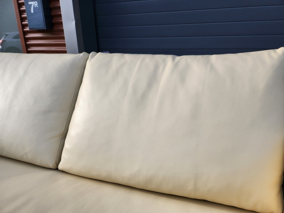 Image 1 of Minotti - Hamilton 2-seater sofa in beige leather (2x)