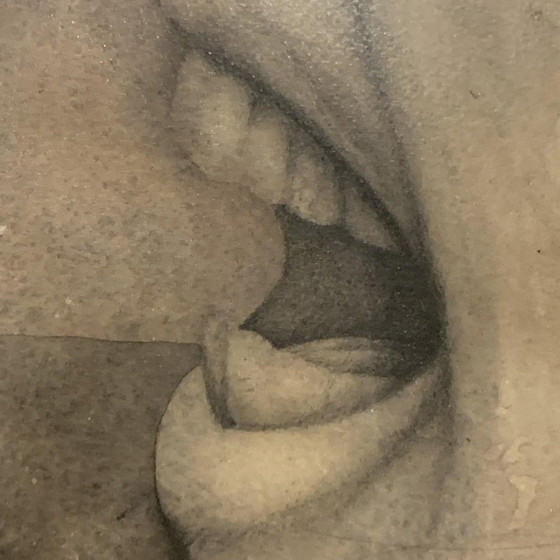 Gerard Daran, Male Faces, 3 Men, Mixed Media, 1970s – Paintings & Drawings (photo 11 of 14)