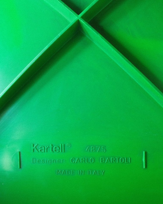 Image 1 of Silla 4875 de Carlo Bartoli para Kartell, verde brillante
