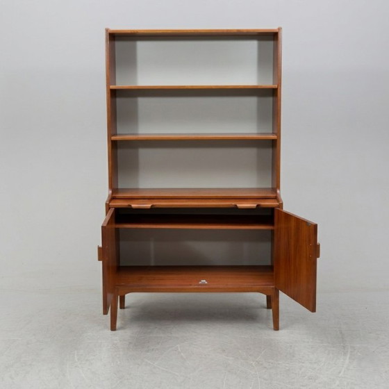 Image 1 of Vintage mahoniehouten boekenkast van Hugo Troeds, Zweden, jaren 60.