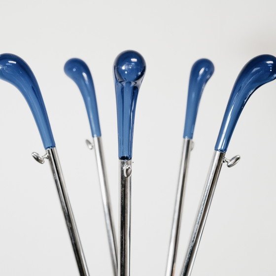 Image 1 of Perchero de golf Miniforms, diseño moderno de los años 80.