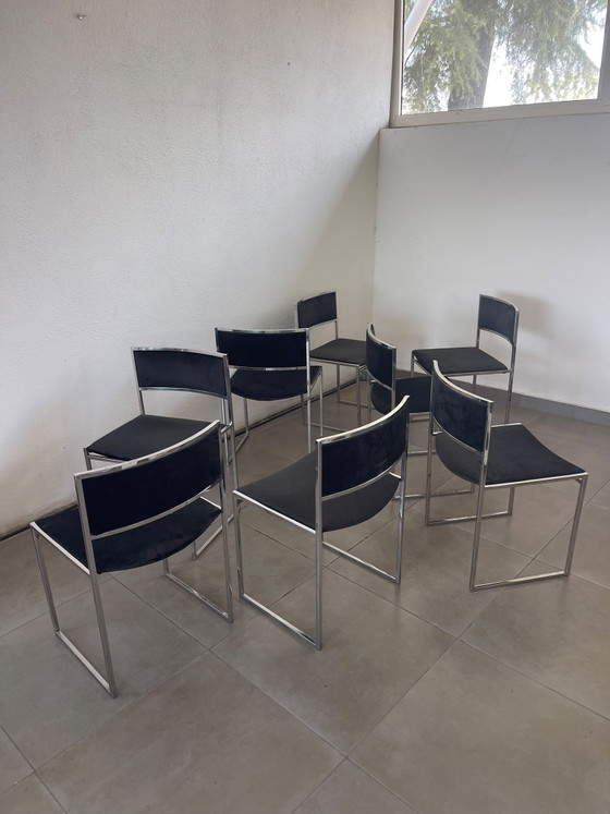 Gio Ponti, Vaso Crinoline Per Apem Eseguito Da Venini, 1946/48 – willy rizzo, Sedie da pranzo, Velvet (photo 3 of 11)