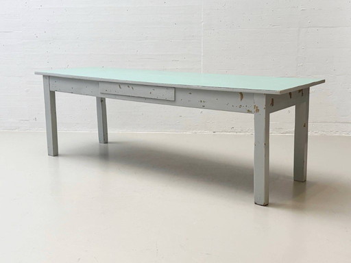 Swiss workbench with drawer, 1950s