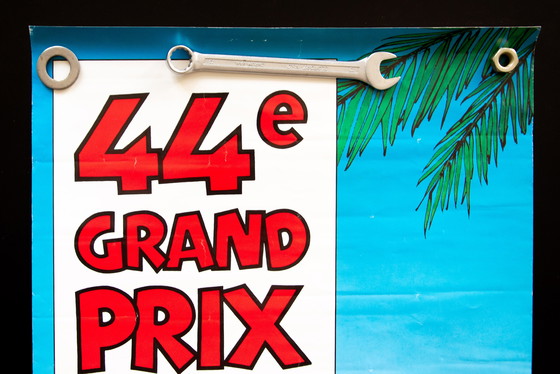 Image 1 of Original 1986 Monaco GP Poster Plakat – Senna First Win – Grognet F1 60 x 40cm