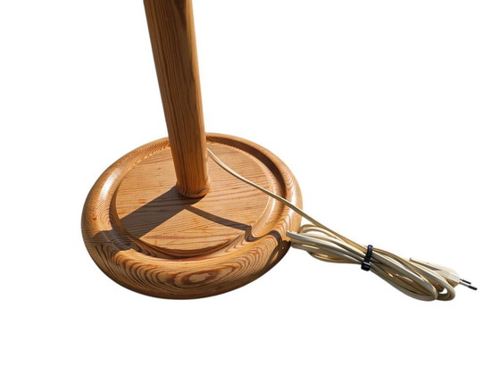 Image 1 of GB Solbackens Svarveri - grenenfineer - vloerlamp - Zweden - 1970's