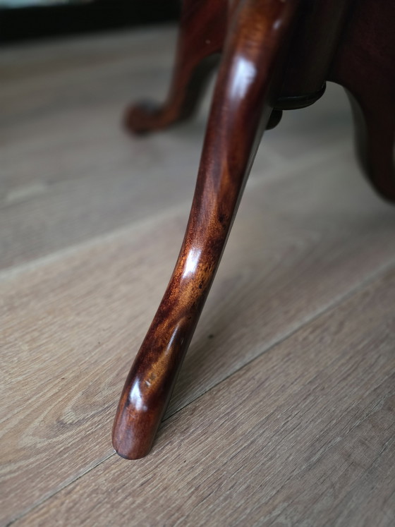 Image 1 of Elegante mahonie tripod wijntafel vintage