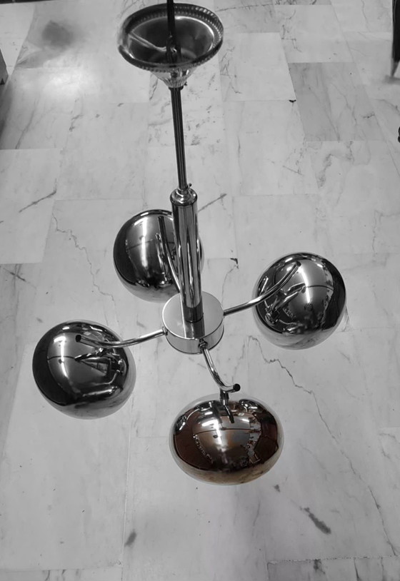 Lampe POP années 60, Luminaires, Métal, Chrome, Argenté (photo 3 sur 8)