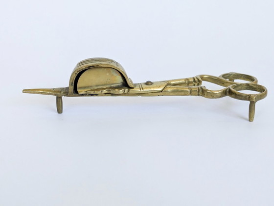 Spegnicandele vintage in ottone a forma di forbici – Oggetti decorativi, Brass (photo 6 of 15)