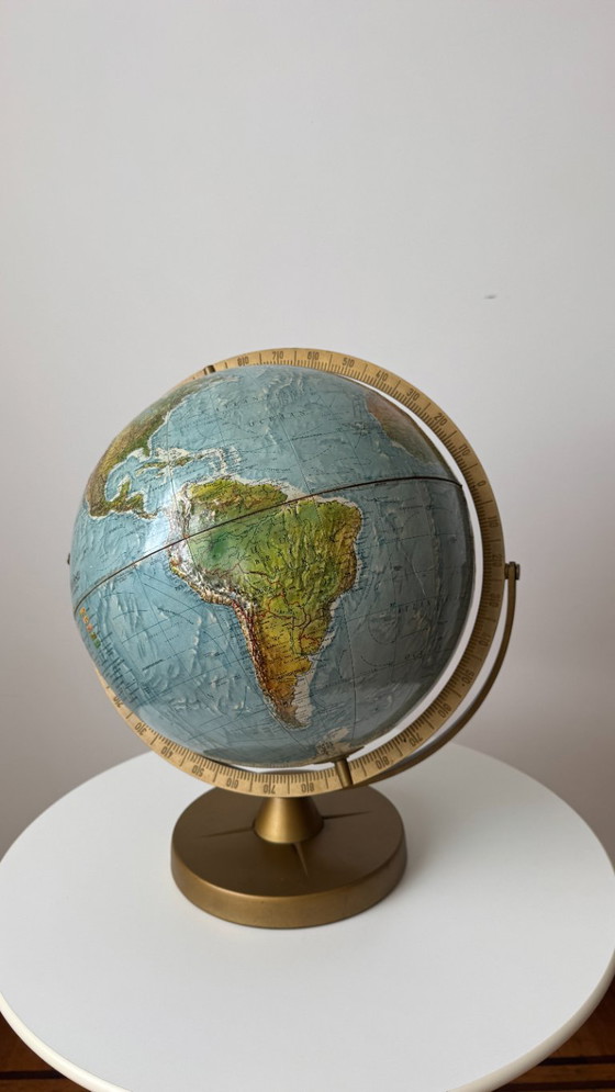 Image 1 of Vintage Scan Globe Denmark Relief Globe – The Best / Reader's Digest – Very Fine Condition