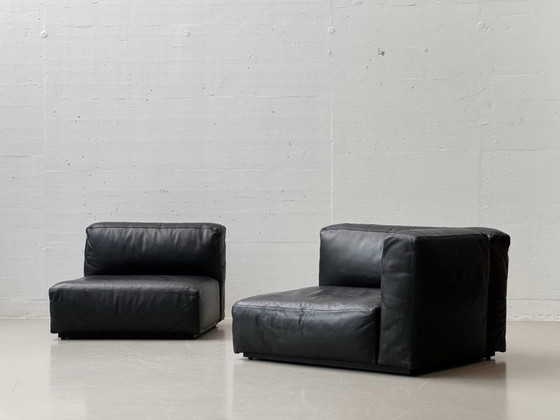 Image 1 of Modulares Ledersofa Modell Mex Cube von Piero Lissoni für Cassina, Italien 2010er