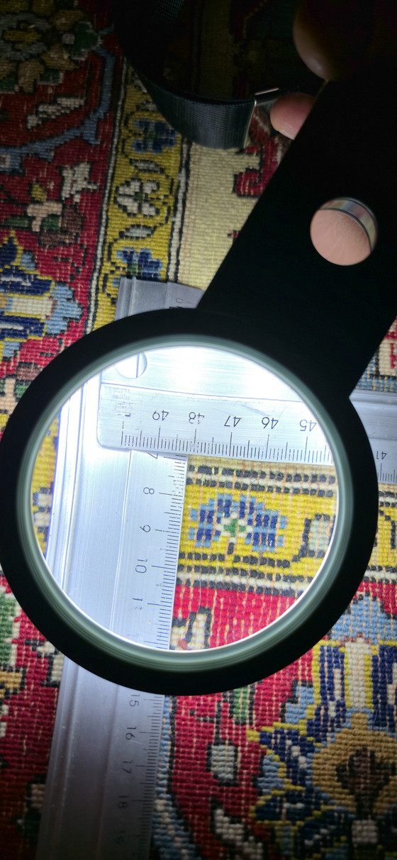 Image 1 of Alfombra Ghom/Qom de 216x142 cm, 1,2 millones de nudos/m², lana Kork con seda. Alfombra persa.