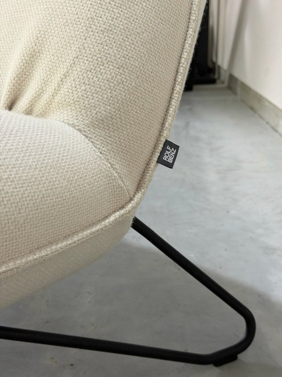 Rolf Benz Freistil 394 Armchair - cream-colored fabric – Textile (photo 2 of 10)