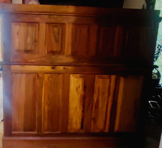 Scrivania a rullo esclusiva in legno massello di Mninga fatta a mano (2001) – Domus, Scrivanie, Wood (photo 4 of 5)