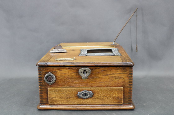 Image 1 of Antike hölzerne Registrierkasse