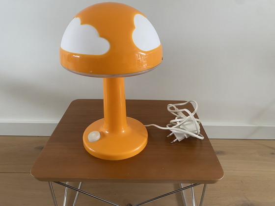 Image 1 of Lampada da tavolo vintage IKEA arancione Skojig nuvola - lampada da tavolo