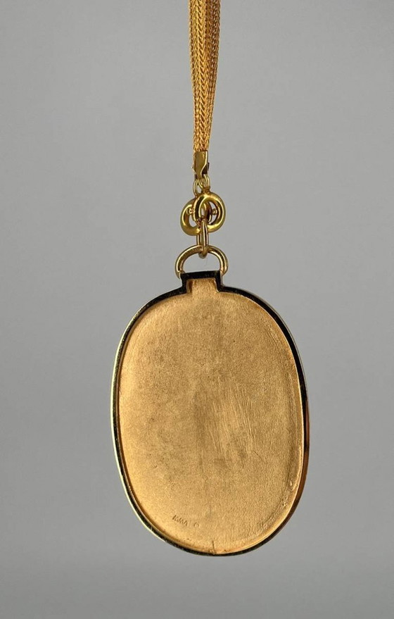 Image 1 of Vintage MMA Egyptian Revival Necklace – 12K Gold Filled – Metropolitan Museum of Art