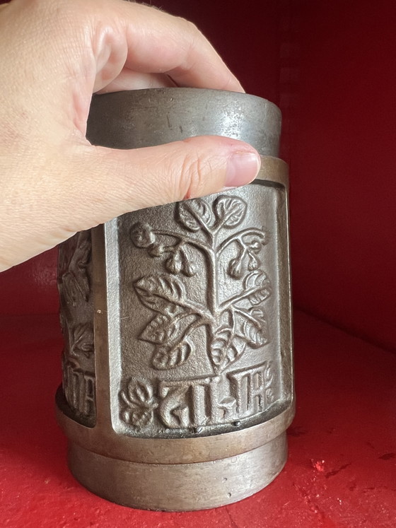 Image 1 of Pot d’apothicaire vintage en fonte 