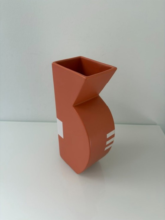 Sculptural Postmodern Vase 80s – Memphis Style – Ceramic (photo 5 of 14)