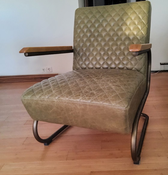 Image 1 of Ledersessel im Retro-Stil