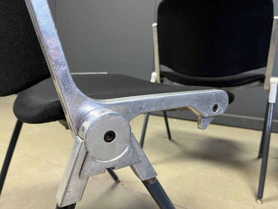 Image 1 of Sedie da pranzo italiane impilabili vintage nello stile di Castelli, set da 8