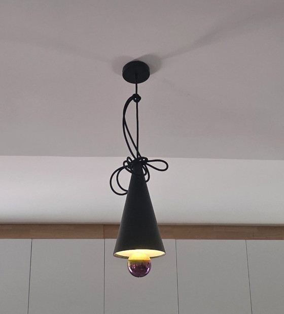 3 Cherry Pendant lamps - Petite Friture – Textile, Aluminium (photo 5 of 7)