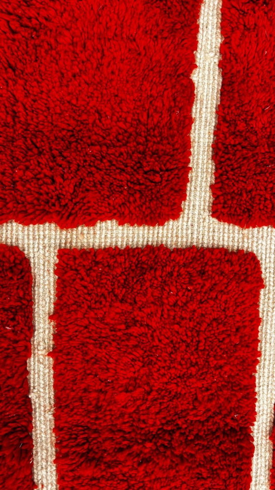 Image 1 of Magnifique Tapis artisanal rouge 200cmx300cm 