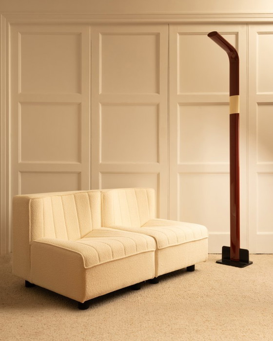 Image 1 of Paire de chauffeuses Agnoli - Italie 1970 