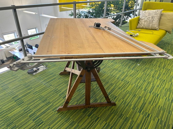 Table à dessin d'architecte vintage – Bureaux, Wood (photo 6 of 38)