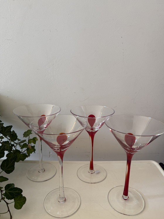 Image 1 of Swirline Red Cocktail glazen barware