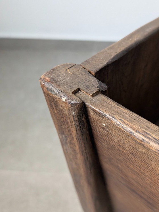 Image 1 of Wabi-Sabi Danish Solid Wood Planter, Aarhus, Denmark, 1940s