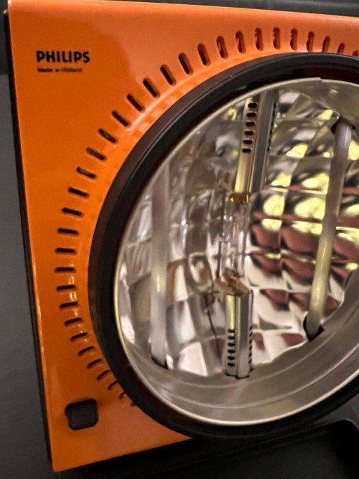 Lámpara solar/IR Philips HP3114 vintage: naranja retro, casi como nueva
