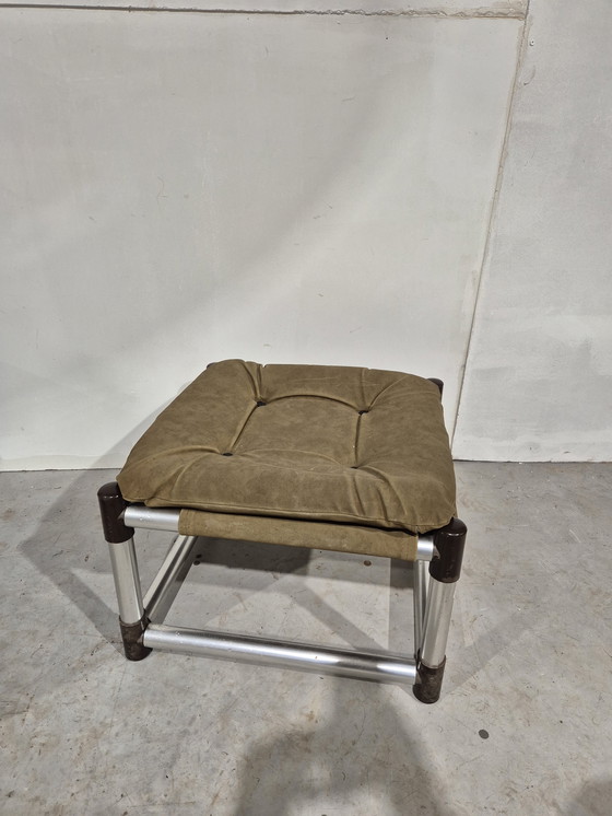 Image 1 of Magnatex Tetra Inc. USA footstool vintage safari style