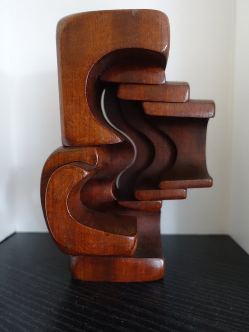 Brian Willsher, sculpture en bois. Rare !
