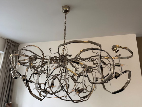 Image 1 of Lámpara de araña ovalada Delphinium 160 x 70 x 55 cm