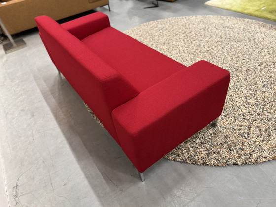 Image 1 of Gelderland 6511 2.5 Seater Sofa Vidar fabric Red 202