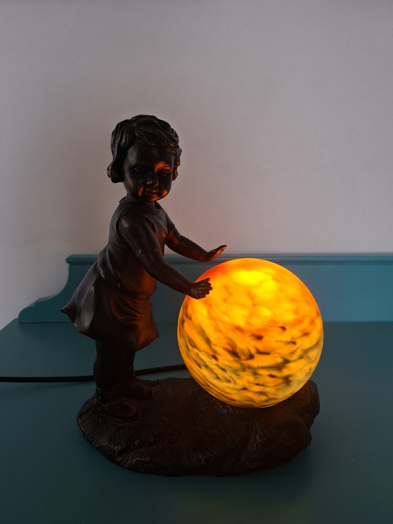 Image 1 of Vintage Art Nouveau tafellamp