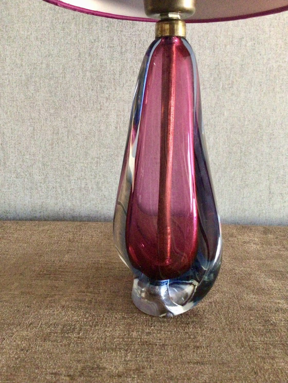 Image 1 of Vintage Table Lamp Of Crystal Glass